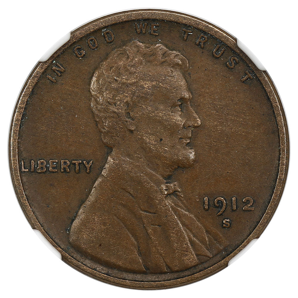1616500 1912'S' Lincoln Cent.  EF-45