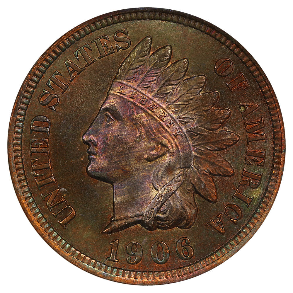 1614900 1906  RB Indian Head Cent.  MS-65