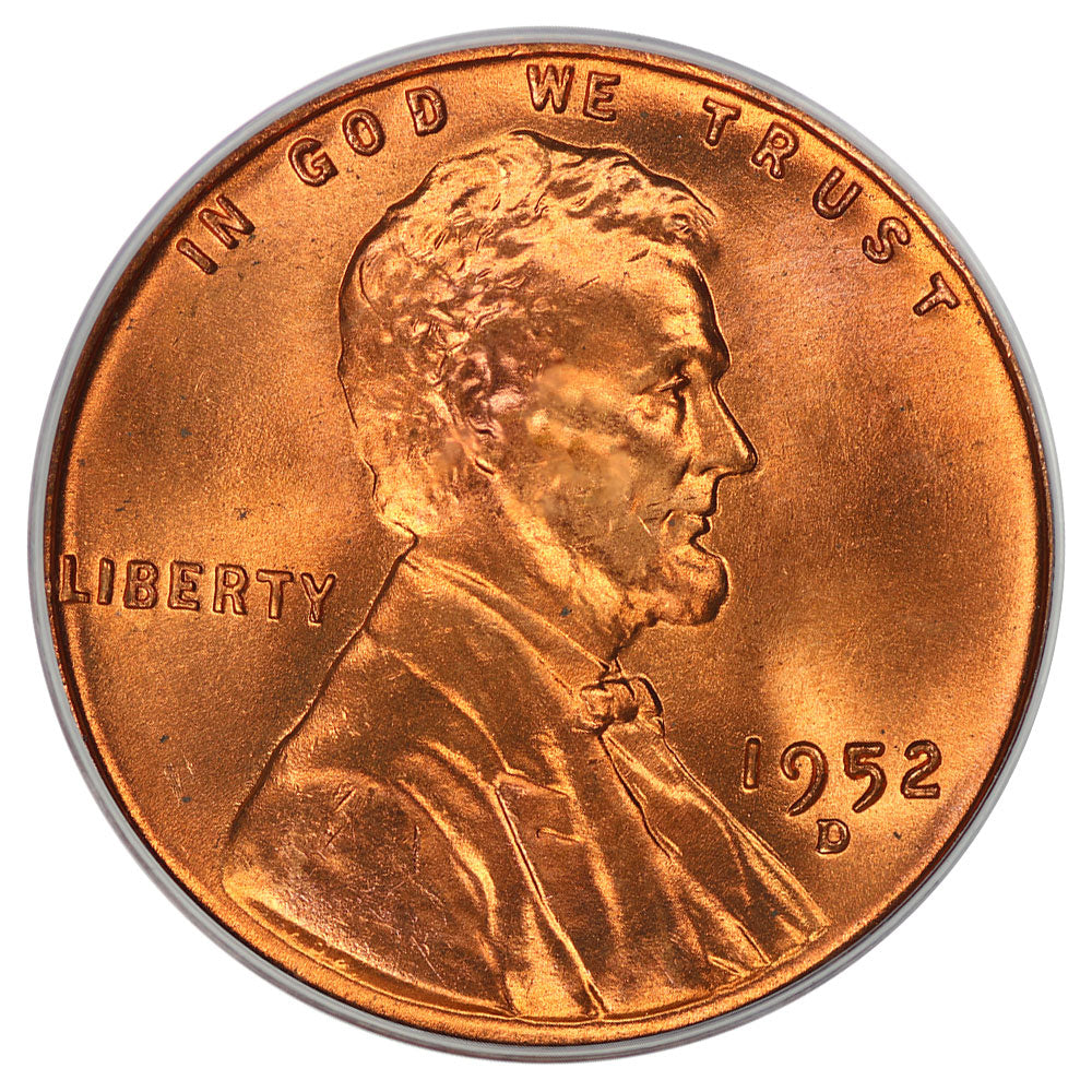 1621400 1952'D' Lincoln Cent.  MS-66