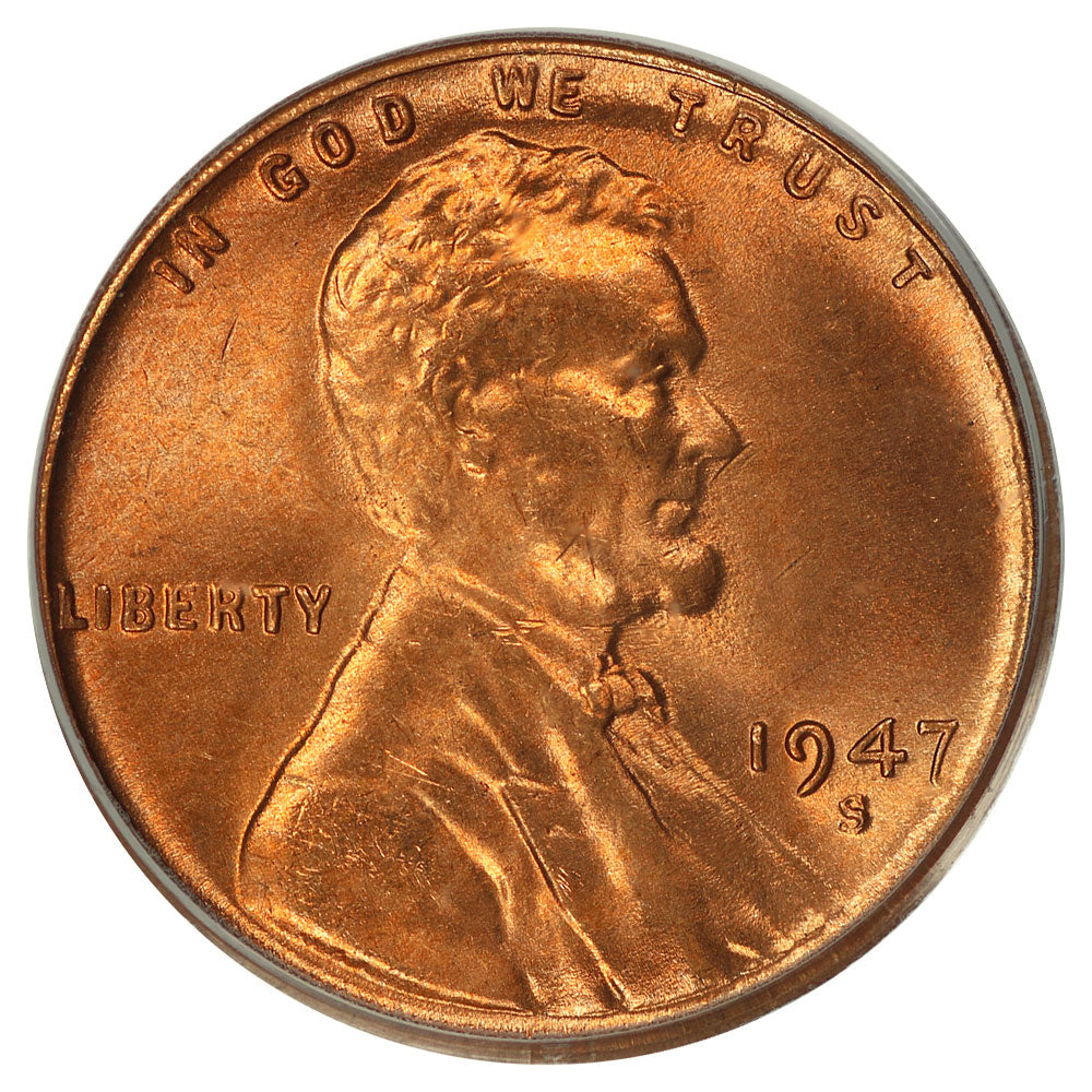 1621100 1947'S' RD Lincoln Cent.  MS-66