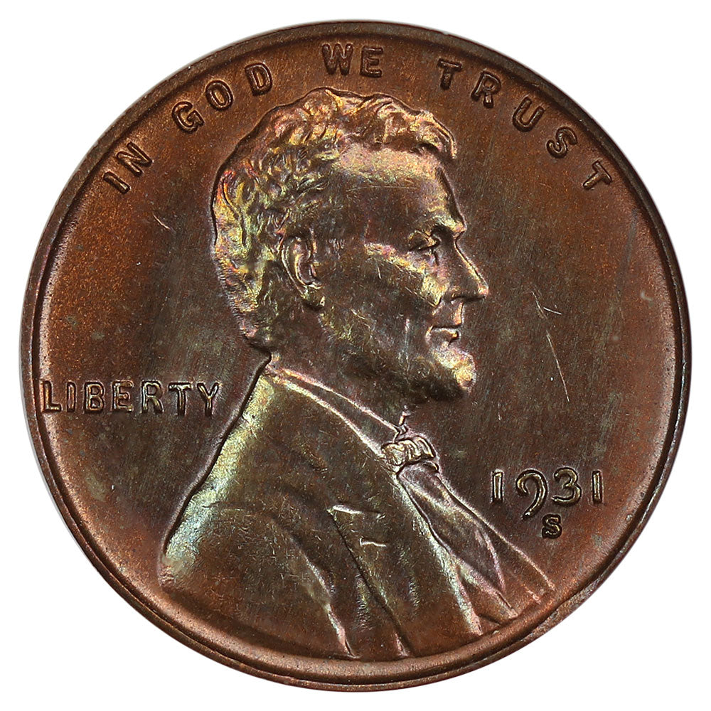 1618800 1931'S' BN Lincoln Cent.  MS-63