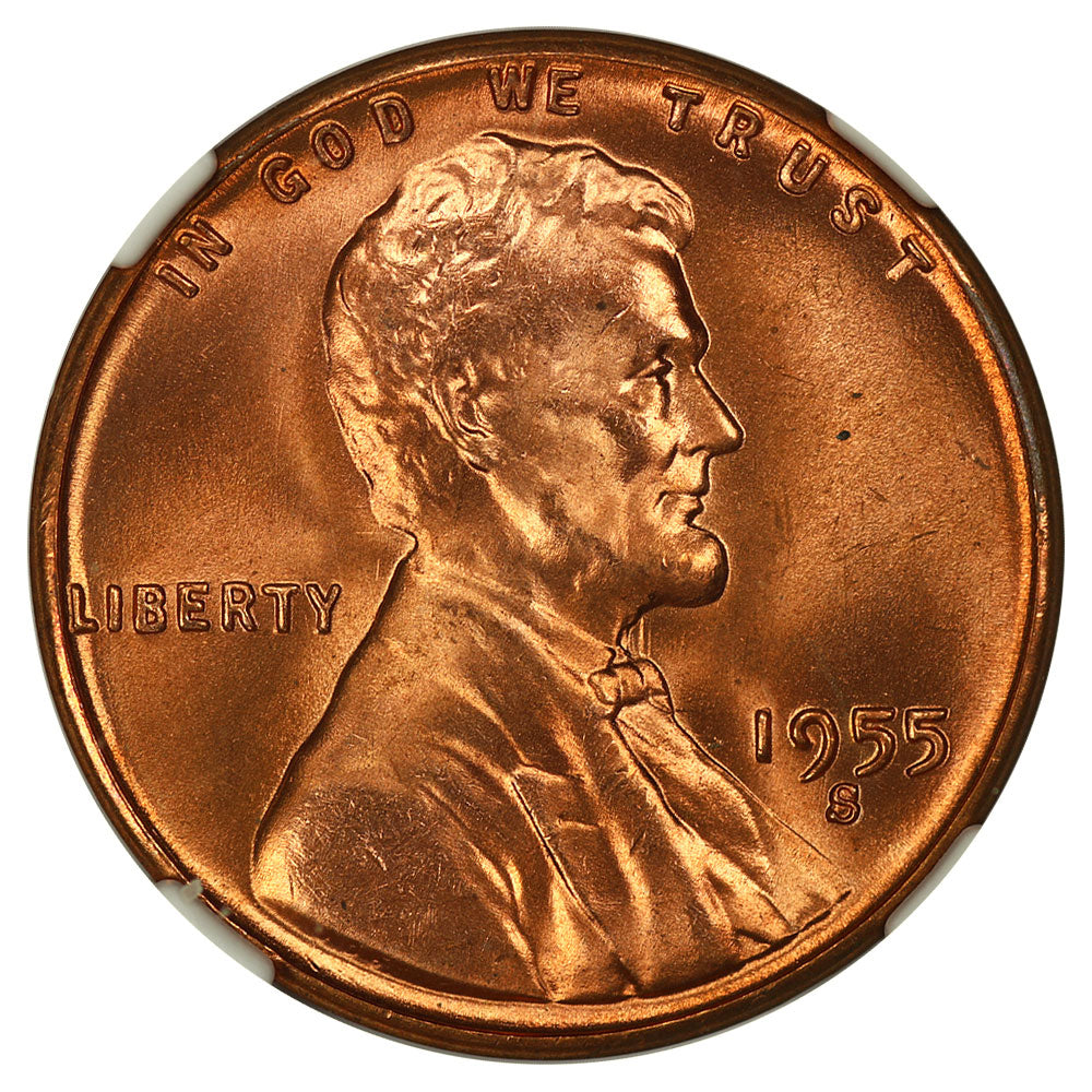 1622000 1955'S' RD Lincoln Cent.  MS-66
