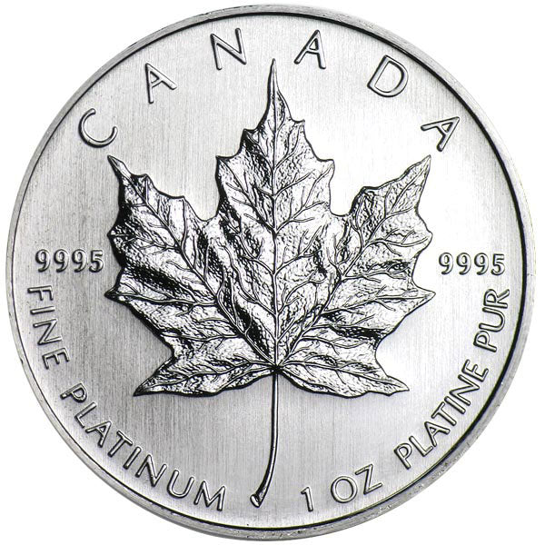 1625700 Canada. Maple Leaf. 1 Ounce Platinum.