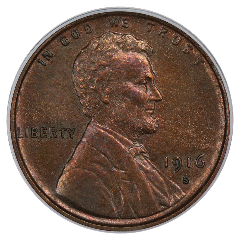 1617200 1916'S' BN Lincoln Cent.  MS-63