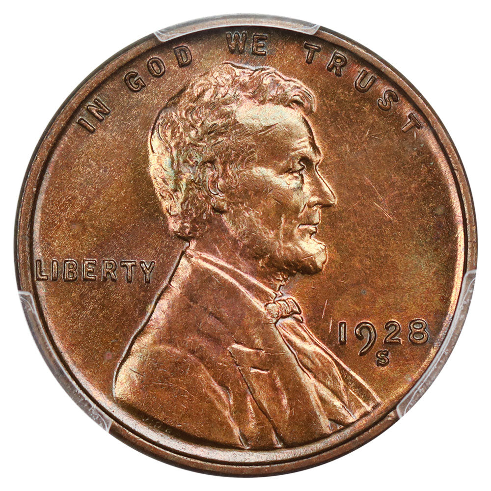 1618100 1928'S' RB Lincoln Cent.  MS-63
