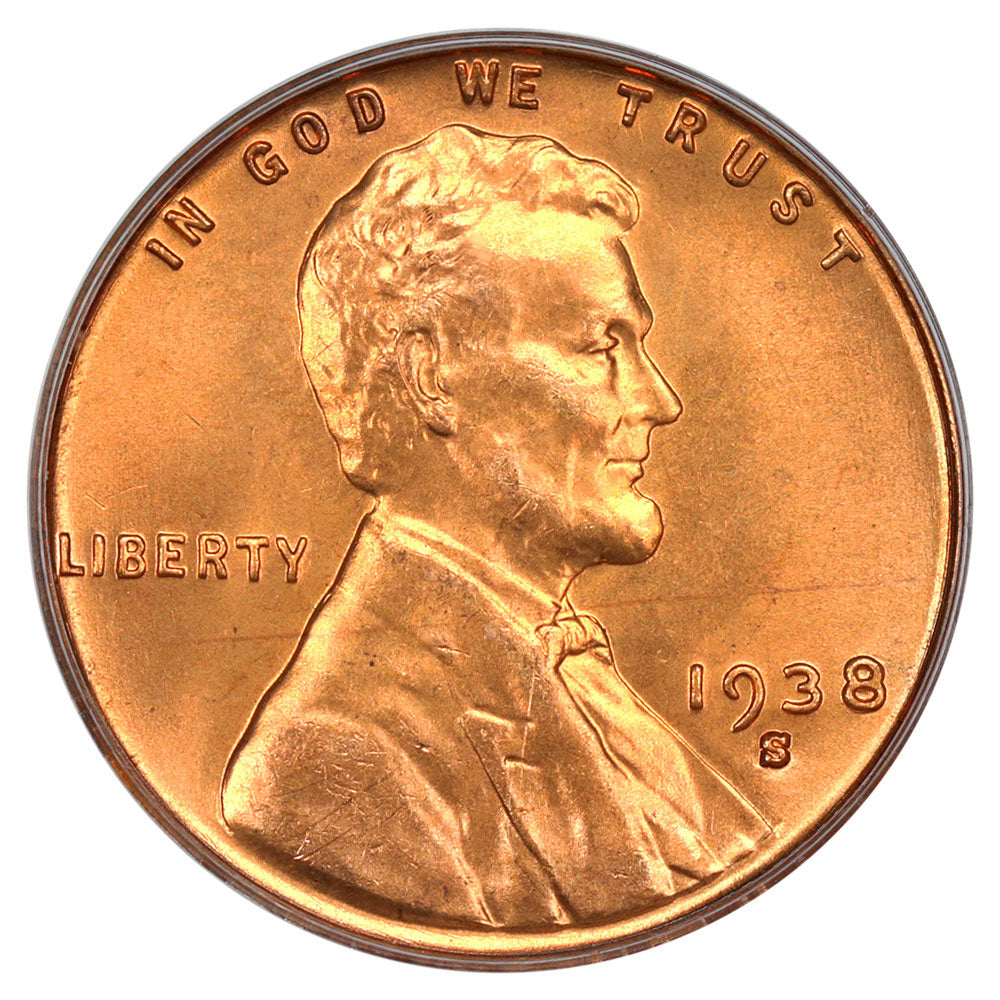 1619600 1938'S' Lincoln Cent.  MS-67