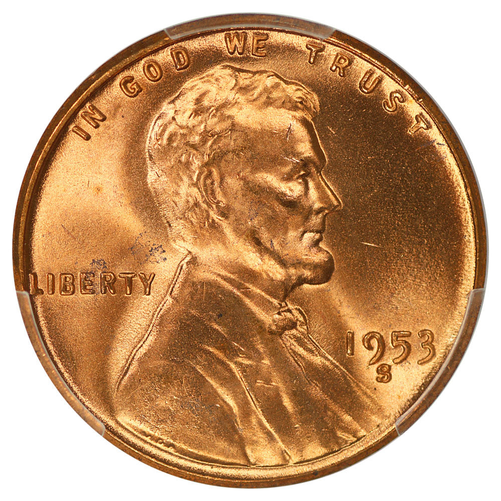 1621700 1953'S' Lincoln Cent.  MS-66