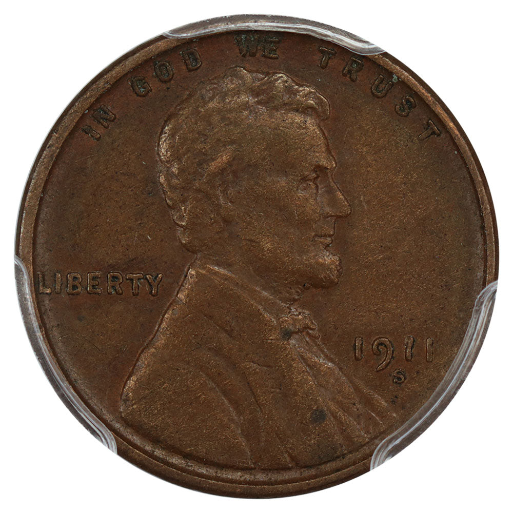 1616000 1911'S' Lincoln Cent.  EF-45