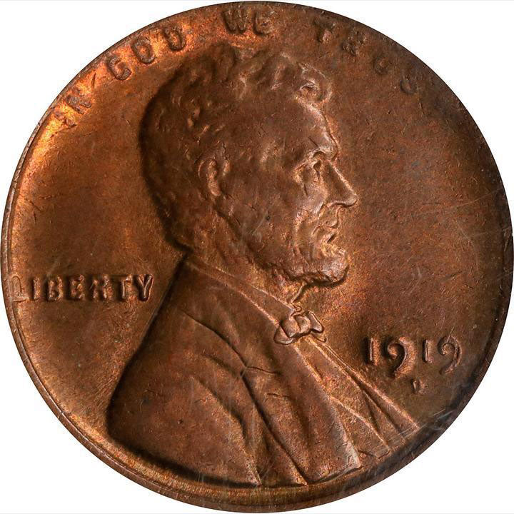 1617300 1919'D' RB Lincoln Cent.  MS-63