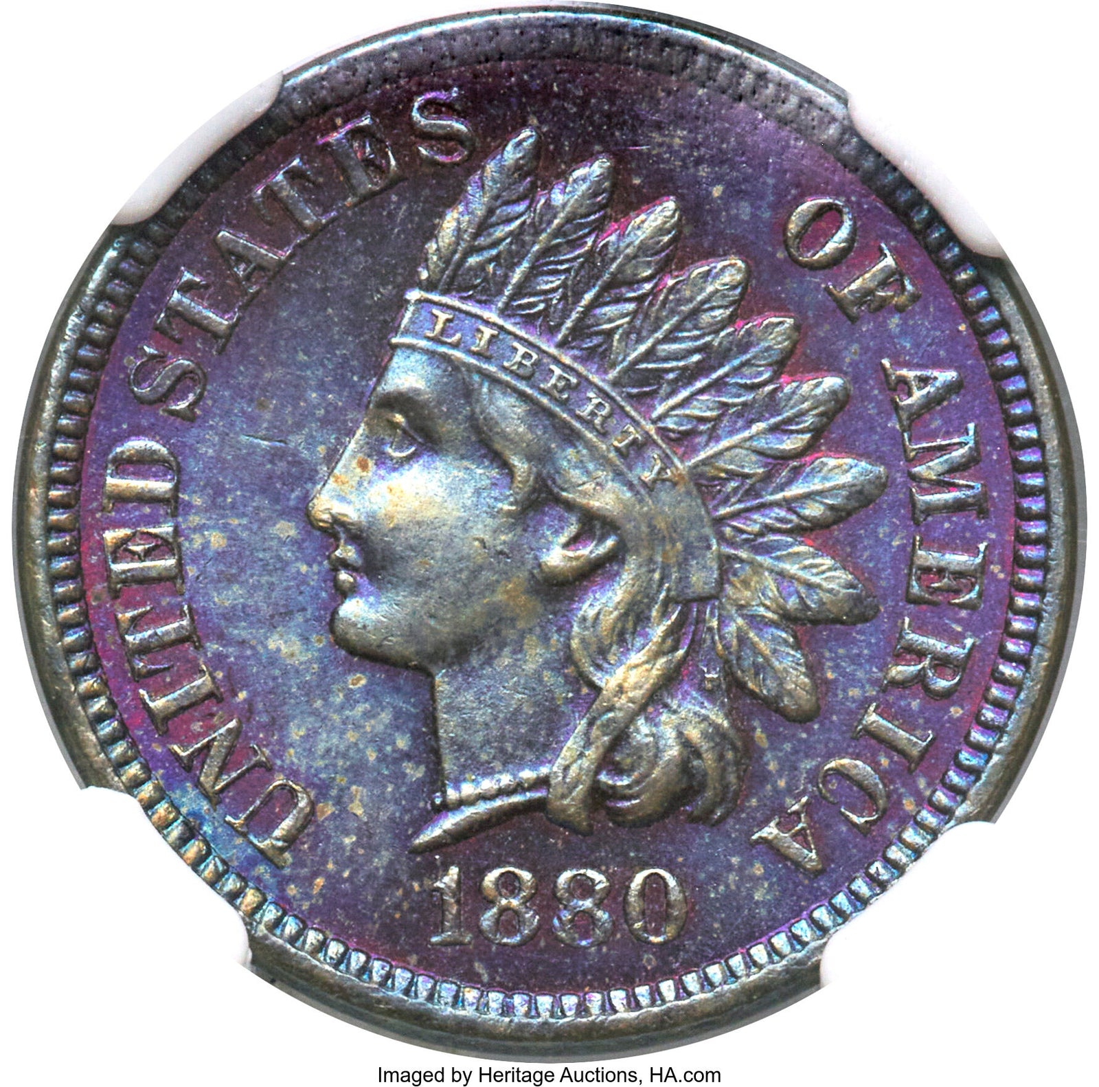 1614600 1880  BN Indian Head Cent.  MS-63