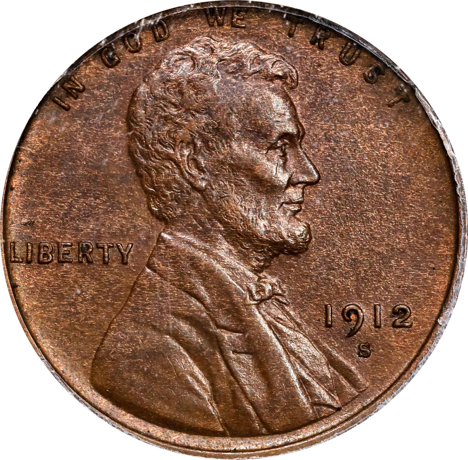 1616300 1912'S' BN Lincoln Cent.  MS-62