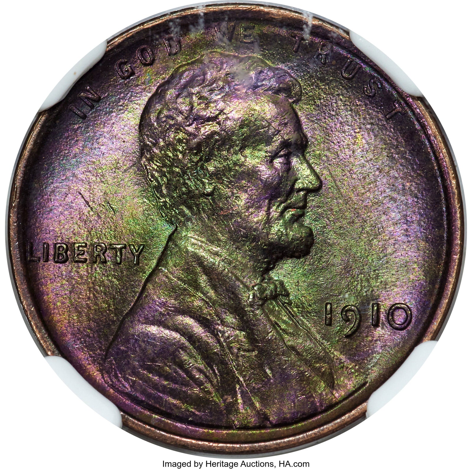 1615600 1910  BN Lincoln Cent.  MS-64