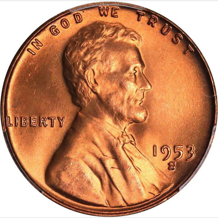 1621600 1953'S' Lincoln Cent.  MS-67
