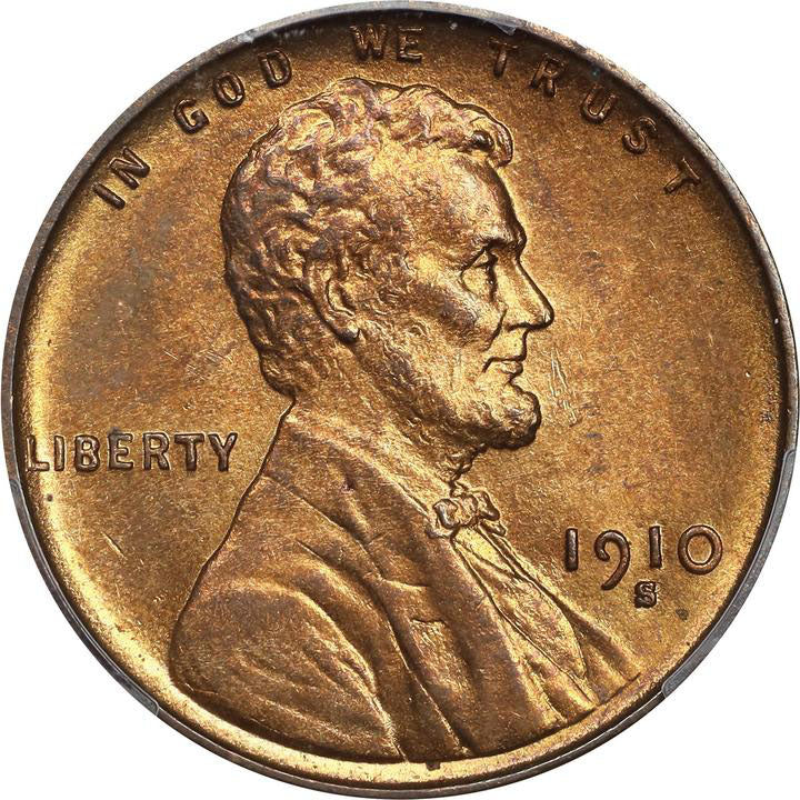 1615800 1910'S' RB Lincoln Cent.  MS-64