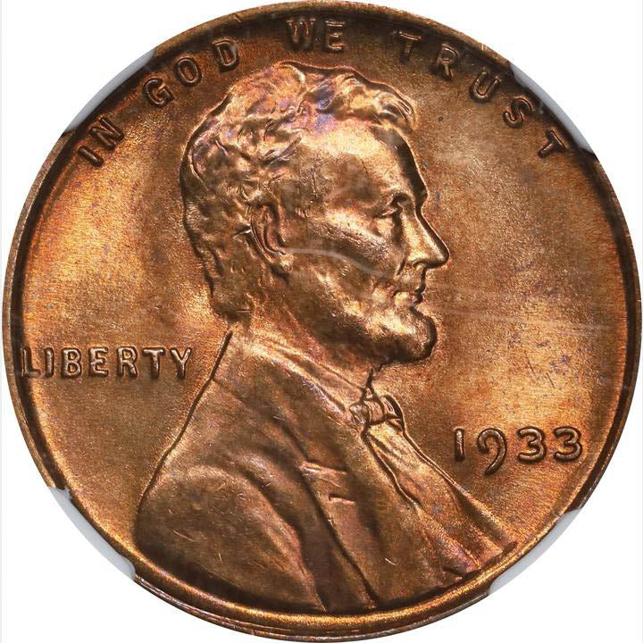 1619100 1933  RD Lincoln Cent.  MS-65