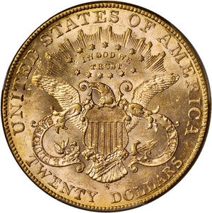 1495800 1907'S' Liberty Double Eagle.  AU-58 (PCGS).