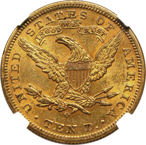1492300 1904'O' Liberty Eagle.  NGC/CAC AU58.