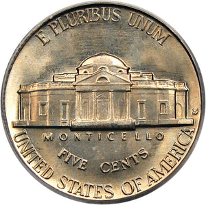 1484100 1939'S' Jefferson Nickel.