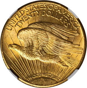 1496100 1925  Saint-Gaudens Double Eagle.  NGC MS65.