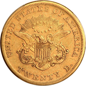 1493600 1855'S' Liberty Double Eagle.  PCGS VF35.