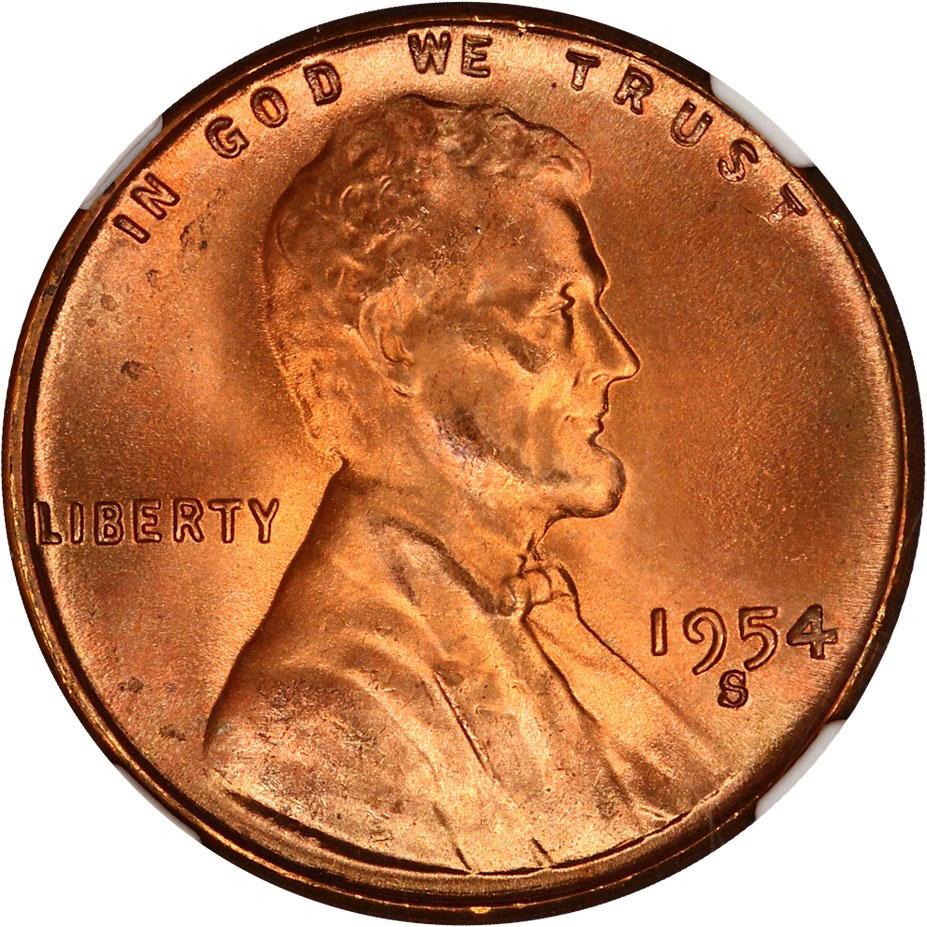 1480600 1954'S' RD Lincoln Cent.