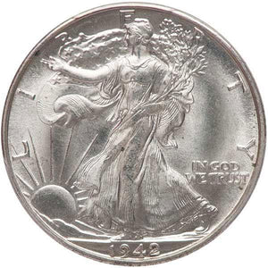 1490300 1942'D' Liberty Walking Half Dollar.