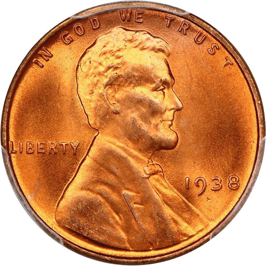 1474500 1938'S' RD Lincoln Cent.