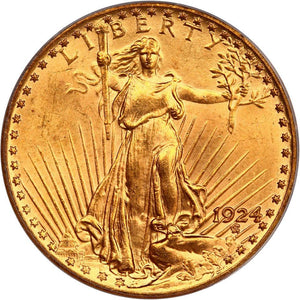 1496000 1924  Saint-Gaudens Double Eagle.