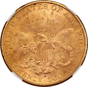 1494200 1882'S' Liberty Double Eagle.  NGC MS61.