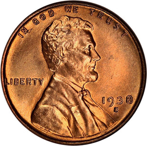 1474700 1938'S' RD Lincoln Cent.