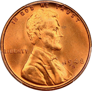 1477700 1948'S' RD Lincoln Cent.
