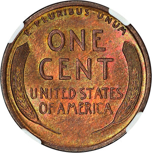 1469400 1917  RB Lincoln Cent.  NGC MS64 RB.
