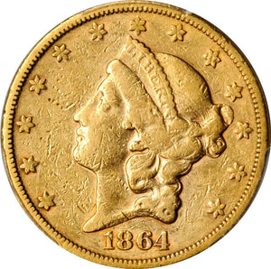 1494000 1864'S' Liberty Double Eagle.
