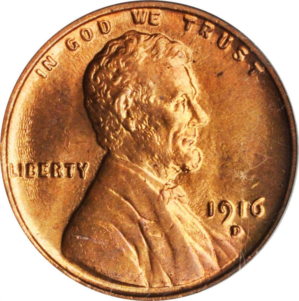 1469000 1916'D' RD Lincoln Cent.