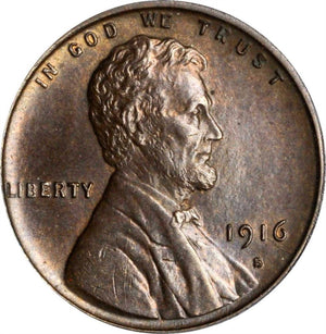 1469100 1916'S' BN Lincoln Cent.