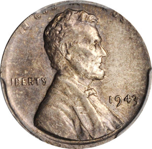 1477000 1943  SP Lincoln Cent on 10c Planchet.  PCGS AU-58.  Rare.