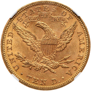 1478300 1890  Liberty Eagle.  NGC AU58.