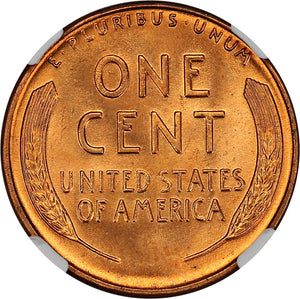 1476400 1942'D' RD Lincoln Cent.  NGC MS66 RD.
