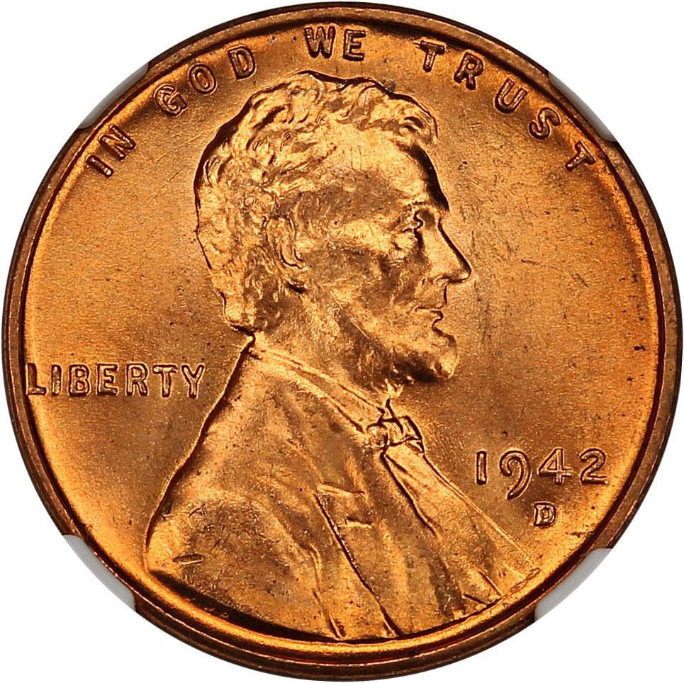 1476400 1942'D' RD Lincoln Cent.