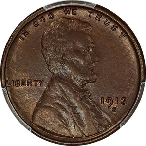 1467700 1913'S' BN Lincoln Cent.