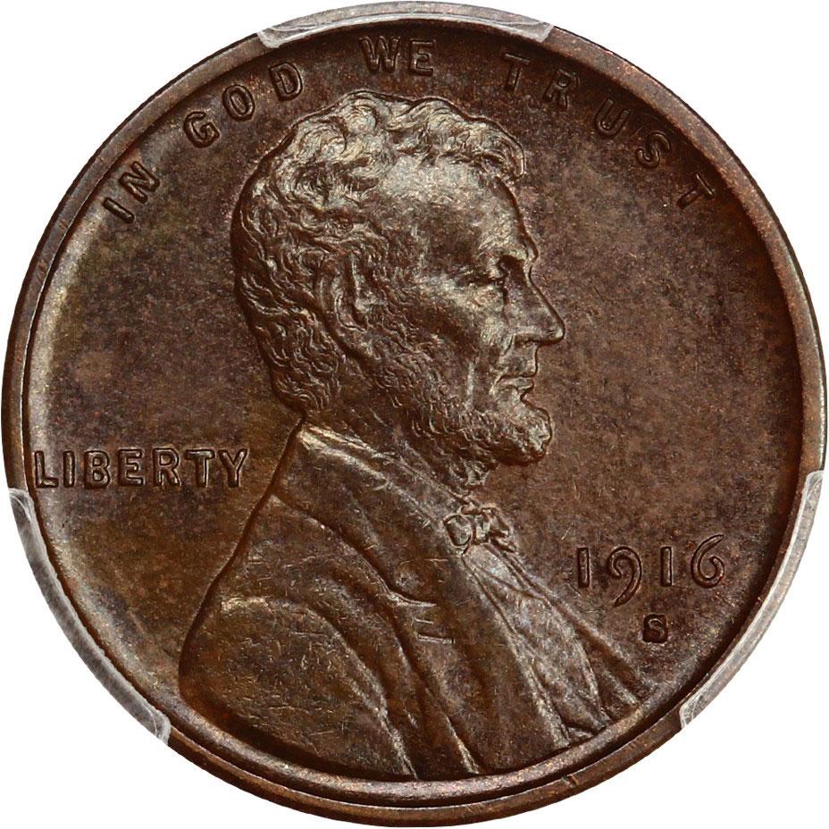 1469200 1916'S' BN Lincoln Cent.