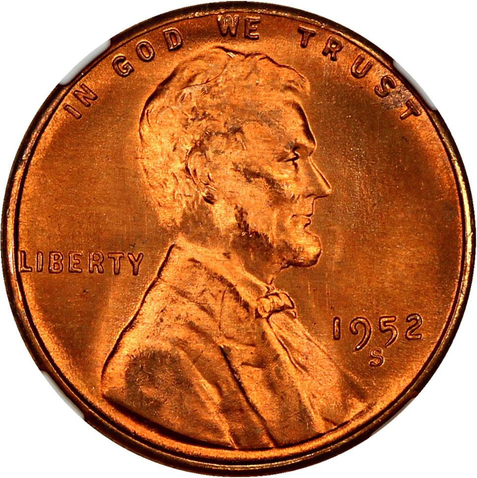 1478100 1952'S' RD Lincoln Cent.