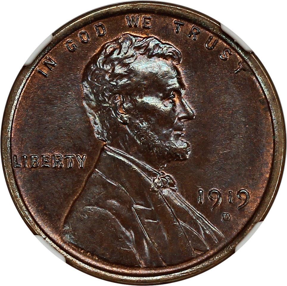 1470400 1919'D' BN Lincoln Cent.