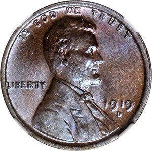 1470300 1919'D' BN Lincoln Cent.