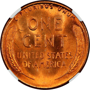 1478000 1952'S' Lincoln Cent.  NGC MS67 RD.