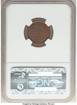 1469300 1917  Lincoln Cent.  MS65 RB NGC. CAC.