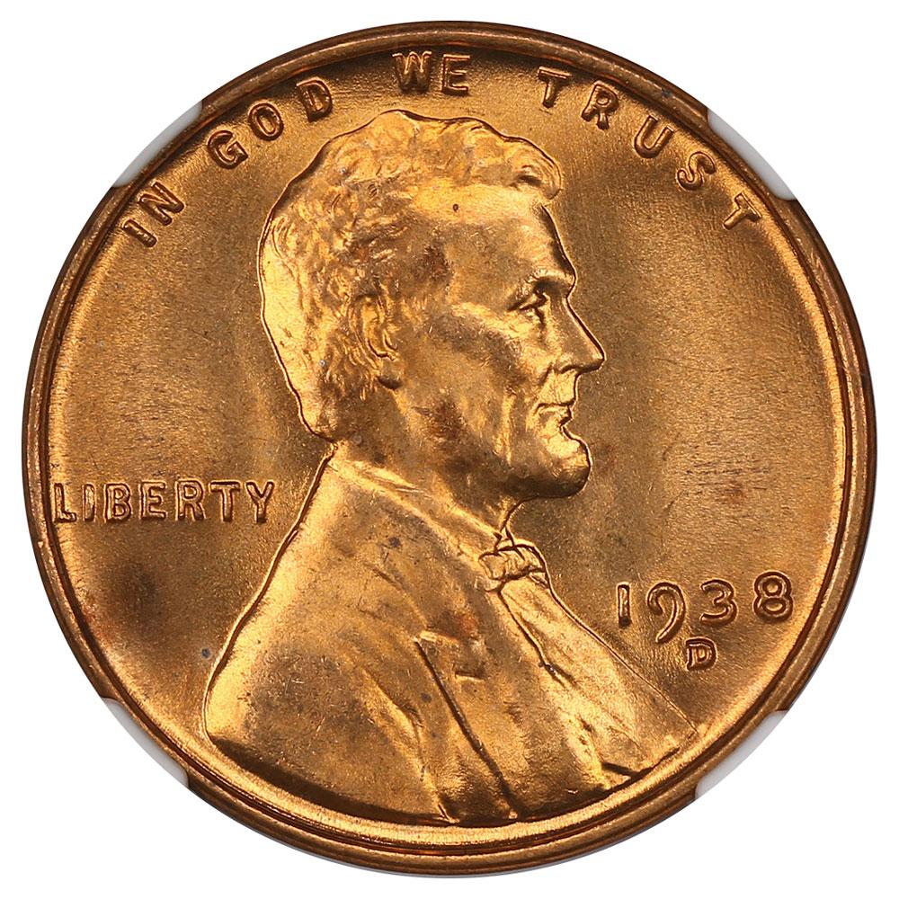 1474300 1938'D' Lincoln Cent.