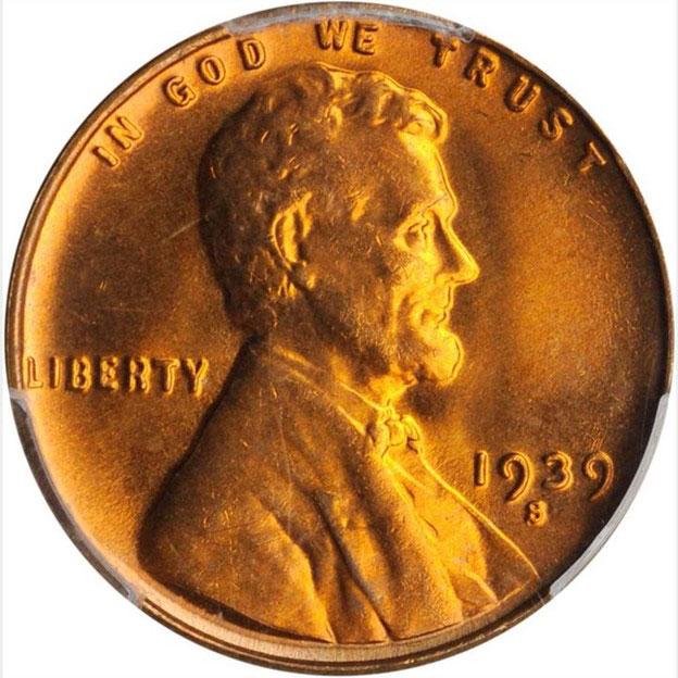 1475100 1939'S' Lincoln Cent.
