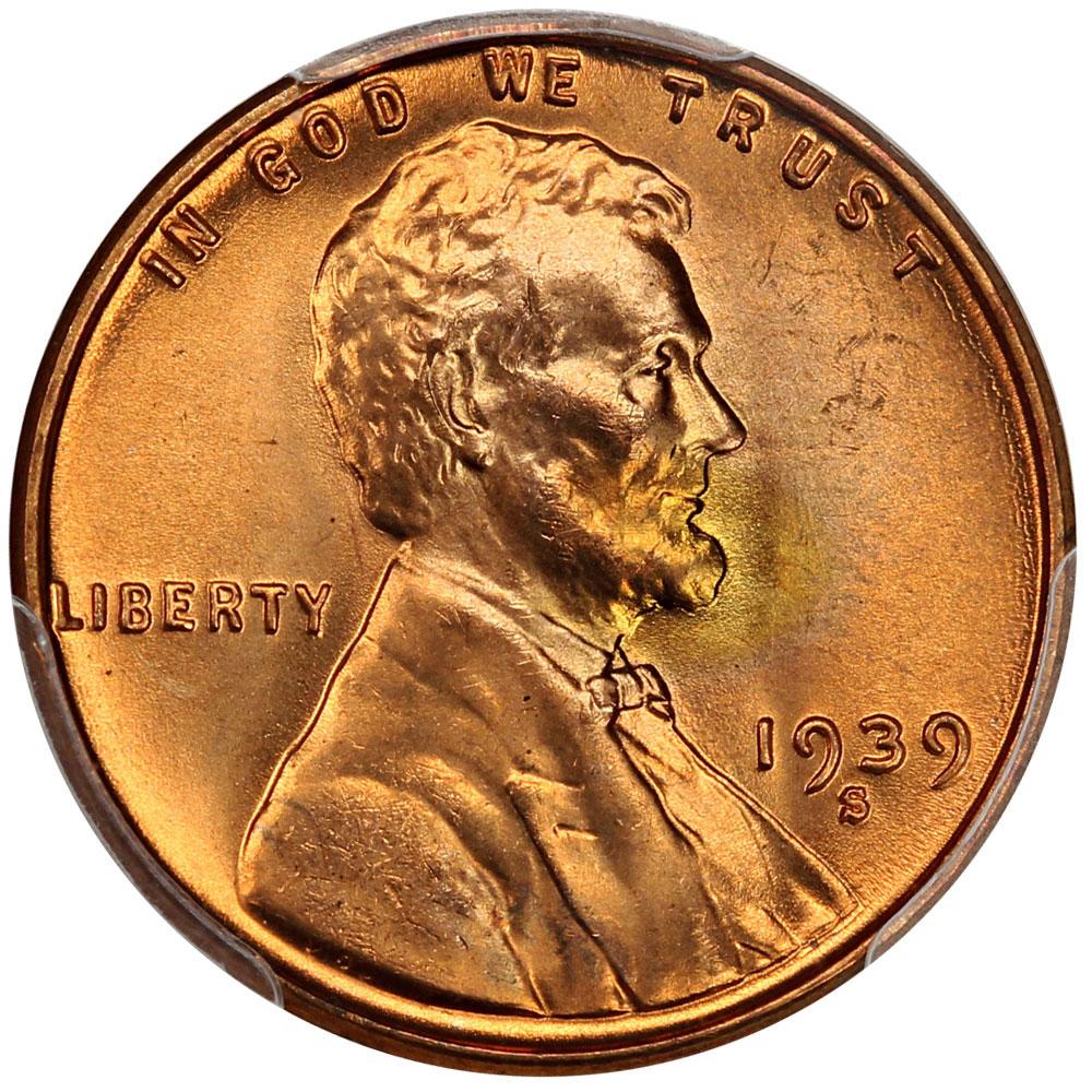 1475000 1939'S' Lincoln Cent.