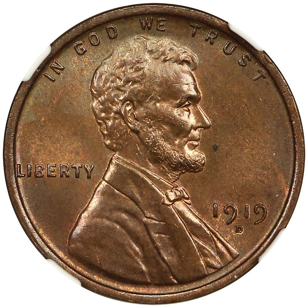 1470200 1919'D' Lincoln Cent.